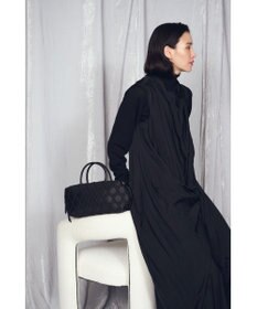 MIYABIYA 【撥水加工】篭目大柄エンボスボンディングミニボストン