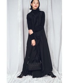 MIYABIYA 【撥水加工】篭目大柄エンボスボンディングミニボストン