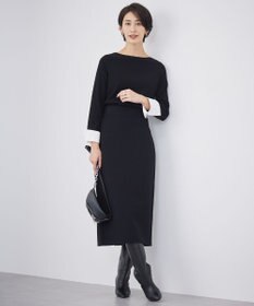 ICB 【洗える】 クロスコンビ デザインニットプルオーバー