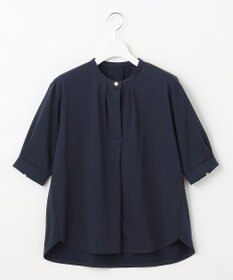 J.PRESS LADIES L 【吸水速乾】プレーティングジャージー バンドカラー カットソー