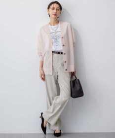 23区 【Oggi5月号掲載/洗える】リネンレーヨンストレッチ ワイド パンツ