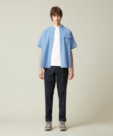 J.PRESS MEN 【HYBRID LINEN】 バンドカラーシャツ