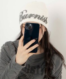 WEGO ロゴプリントシングルニットワッチ