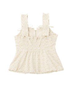 earth music&ecology フラワーペプラムビスチェ