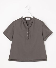 J.PRESS LADIES L プレーティングジャージー バンドカラー カットソー
