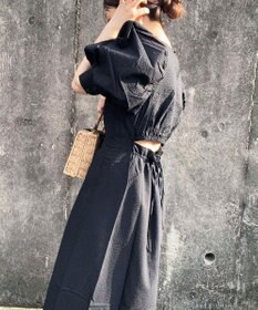 Green Parks AnriettMusee バックカットワークワンピース