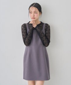 earth music&ecology スクエアネックミニワンピース