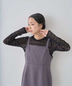 earth music&ecology スクエアネックミニワンピース