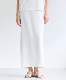 BEIGE， GYPSUM / シルキータッチ  Iラインロングスカート