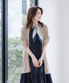 Tiaclasse 【洗える】ギャザーヘムフレアワンピース