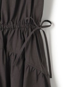 23区 【洗える/撥水加工】ナイロンコットンタフタ ウエストシャーリング ワンピース