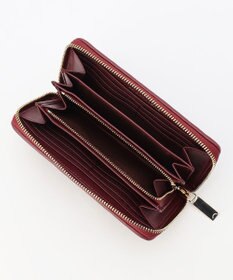 LA BAGAGERIE シープレザープリーツ加工ラウンドウォレット