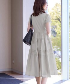 Tiaclasse 【洗える】 ティアードシャツワンピース