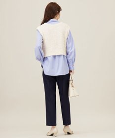 ANY SIS L 【前後着用可】リボンヤーン ベスト