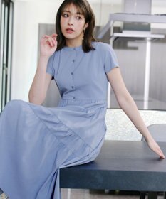 Tiaclasse 【洗える】 ティアードシャツワンピース