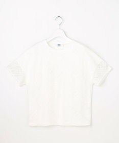 J.PRESS LADIES S 【一枚で着映え・シーンレスに活躍】タイルライクレース クルーネック カットソー
