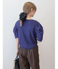 AMERICAN HOLIC 接触冷感タックスリーブ５分袖カットプルオーバー