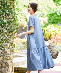 Tiaclasse 【洗える】ギャザーヘムフレアワンピース