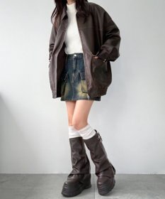 WEGO 厚底カバーロングブーツ