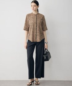 ICB 【30th ANNIVERSARY】5cityプリント バンドカラーブラウス