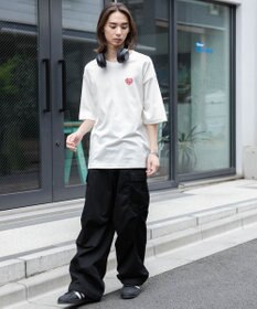 WEGO 【ユニセックス着用ITEM/綿100%/SMLサイズ展開】リラックスフィットワンポイントT（S）