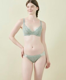 une nana cool MADE WITH LIBERTY FABRIC さあわたし レース 脇高ブラジャー