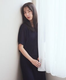 earth music&ecology ＳＥＴ２点レース編みペプラムカーデ＋スカート