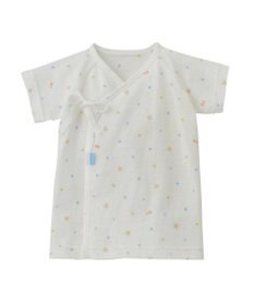 MIKI HOUSE HOT BISCUITS 【50-60cm】 メッシュ素材 総柄短肌着