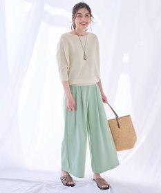 ANY L 【洗濯機可/アンチピリング/UVケア】アクリルガーターニット