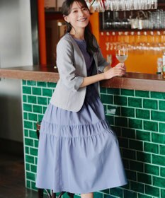 Tiaclasse 【洗える】 ティアードシャツワンピース