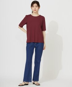 ANY SIS 【接触冷感・UVカット・洗える】ハイストレッチスムースタックスリーブ カットソー