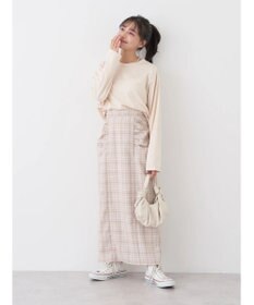 earth music&ecology ギャザーナロースカート