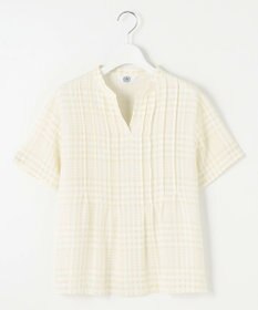 J.PRESS LADIES 【WEB限定カラーあり・洗える】シアーチェック カットソー