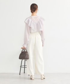 earth music&ecology シアーラッフルショートボレロ