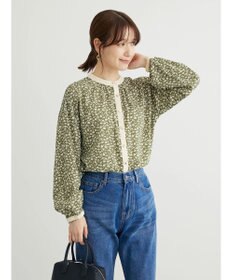 Green Parks ・ＥＬＥＮＣＡＲＥ　ＤＵＥコバナパイピングブラウス