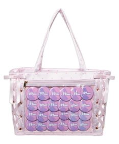 WEGO 【痛バ＆推し活グッズ】ファンシーハートレースアップ痛バッグS