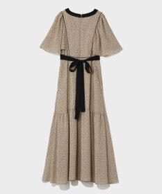 GRACE CONTINENTAL ドットフレアスリーブマキシ