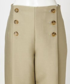 23区 【GOLD LABEL】ウールダブルクロス フロントボタン ワイドパンツ