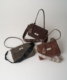 russet スエードフラップミニトートバッグ(CE-1722-WEB)