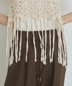 WEGO 【ANGIE VINTAGE】クロシェフリンジベスト