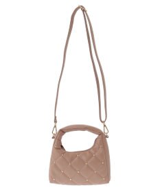 earth music&ecology スタッズキルトバッグ