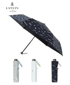 MOONBAT 【一級遮光/晴雨兼用】LANVIN en Bleu (ランバン オン ブルー) 折りたたみ日傘 ラインドローイング 遮光 遮熱 UV