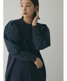 Green Parks armonia. リブ使いコクーンポンチワンピース