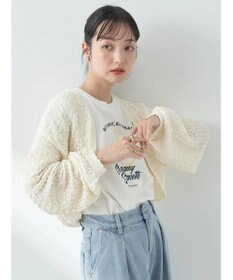 earth music&ecology ぽこぽこドロストカーディガン