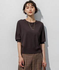 23区 【先行予約】セミマットフリゼ 2WAY ドルマンスリーブ ニット