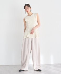 earth music&ecology フレアニットベスト