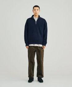 J.PRESS YORK STREET 【UNISEX】ウールカシミヤ ハーフジップニット
