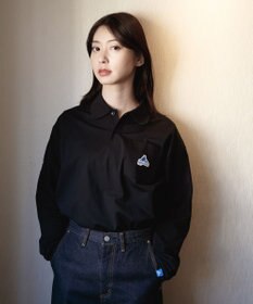 SHARE PARK LADIES 【UVケア・吸水速乾・ストレッチ・軽量 】エンブレムポロTシャツ（S・Mサイズ）