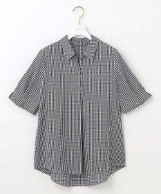 ANY SIS 【洗える】ピケチェック ブラウス