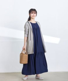 Tiaclasse 【洗える】ピンタックロングワンピース